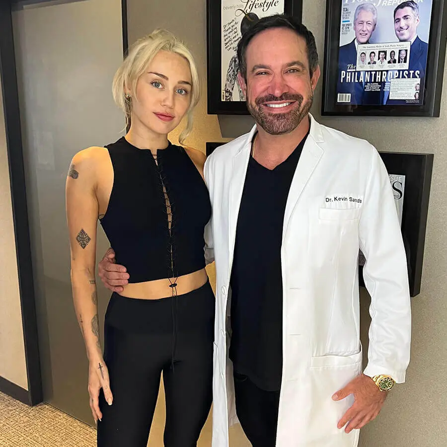 Dr. Kevin Sands Beverly Hills dental office celebrity visit